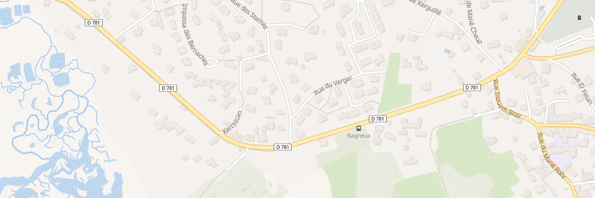 Plan du 1 Rue du Verger à La Trinité-sur-Mer