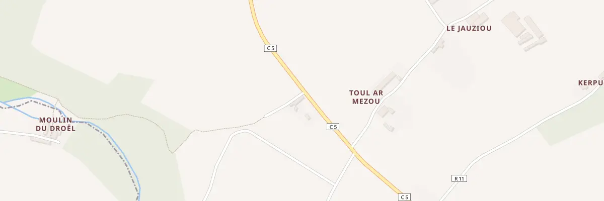 Plan du 5154 Toul ar Mézou à Tréméven