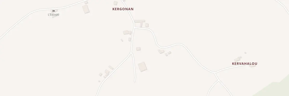 Plan du 5276 Kernou à Yvias