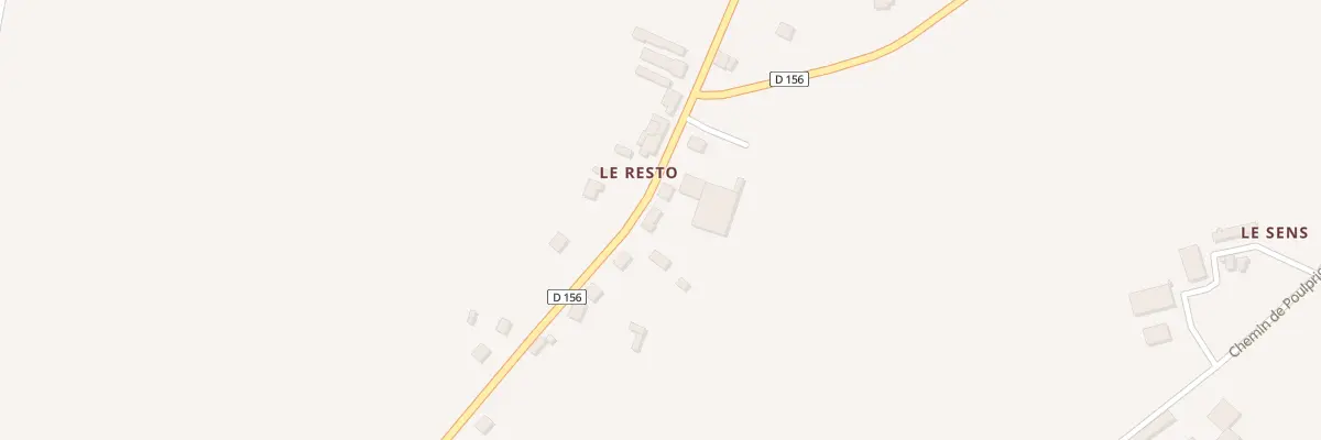 Plan du 377 Le Resto à Pluméliau-Bieuzy