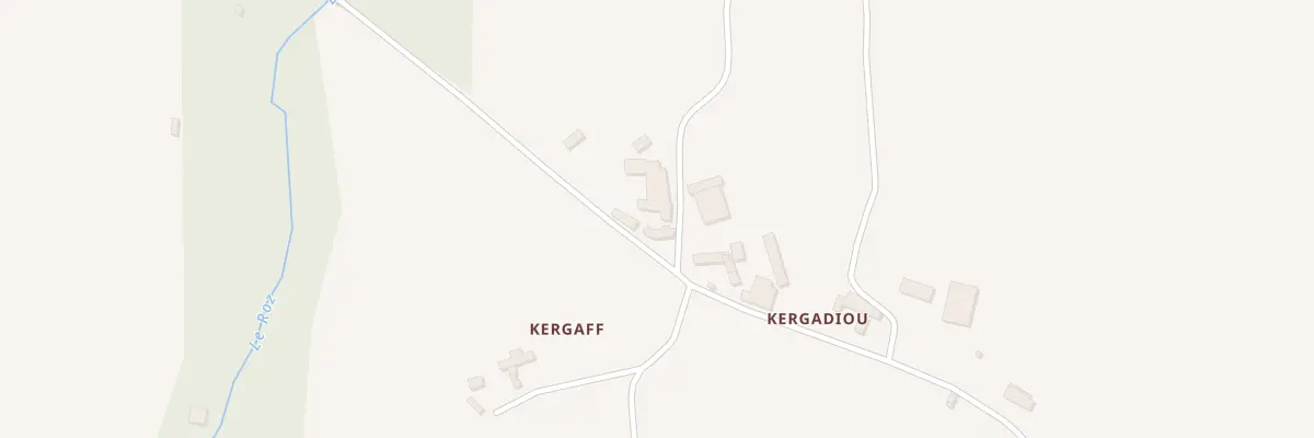 Plan du 2 Kergaff à Gommenec’h