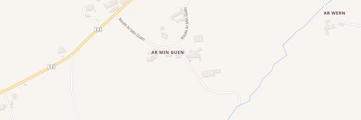 Plan du 2T Ar Min Gwen à Yvias