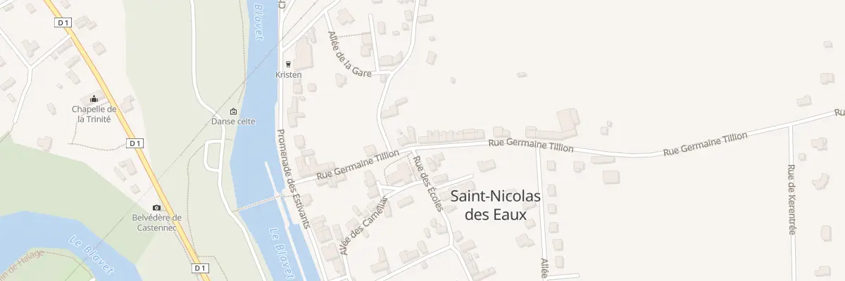 Plan du 11 Rue Germaine Tillion à Pluméliau-Bieuzy