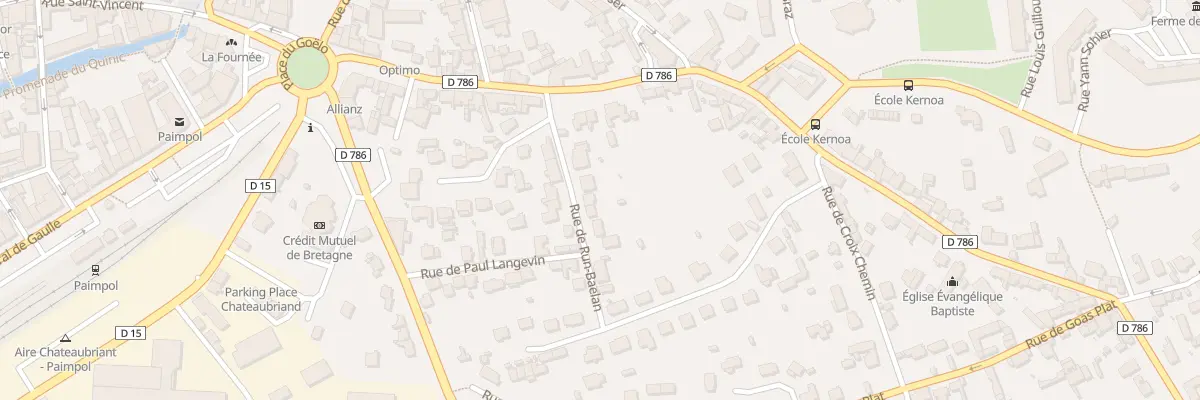 Plan du 7 Rue de Run Baelan à Paimpol