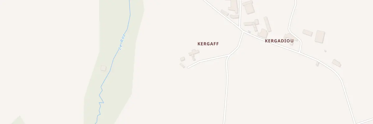 Plan du 8 Kergaff à Gommenec’h