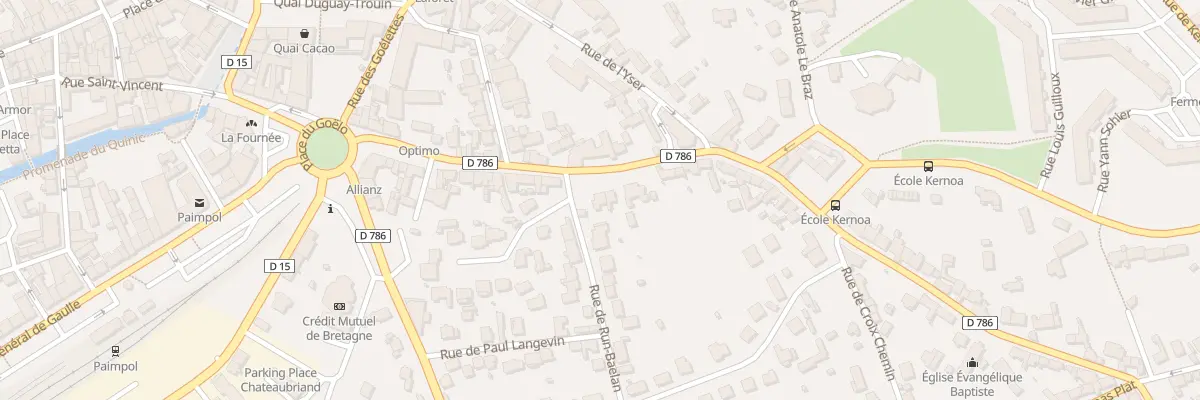 Plan du 30 Rue du Général Leclerc à Paimpol
