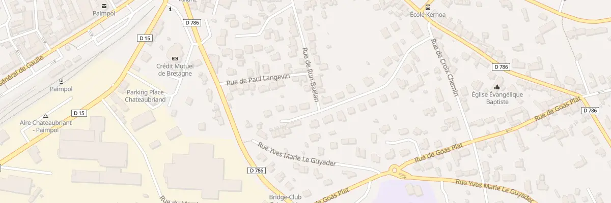 Plan du 16 Rue Ernest Renan à Paimpol