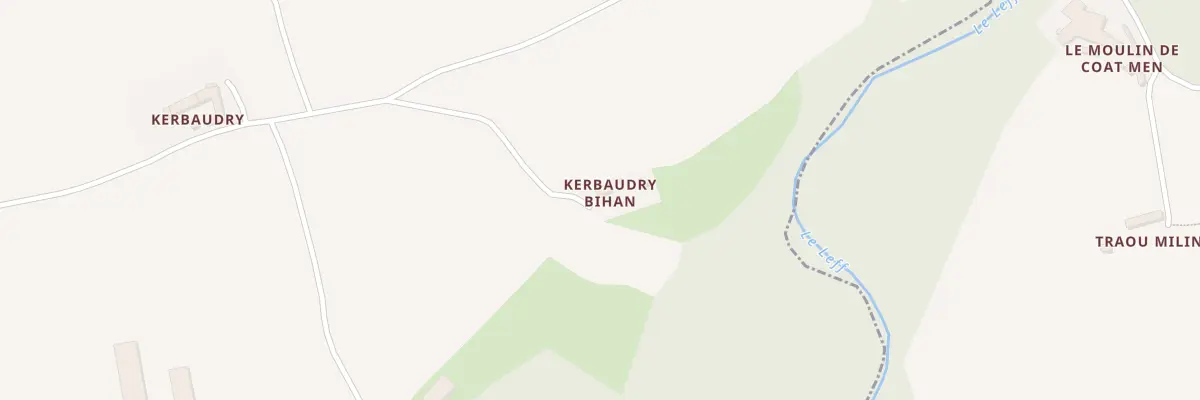 Plan du 5067 Kerbaudery Bihan à Trévérec
