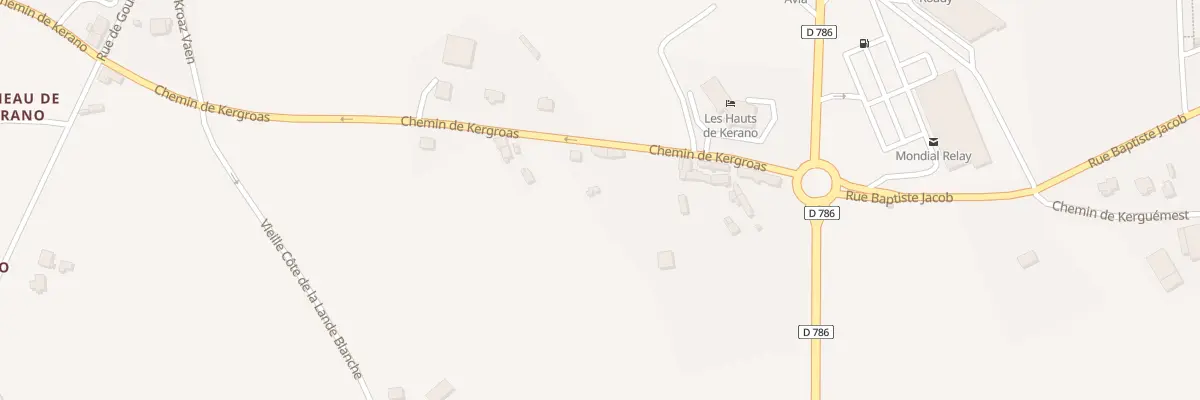 Plan du 9000 Che de Kergroas à Paimpol