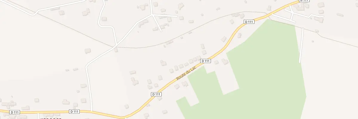 Plan du 24 Rte du Lac à Caurel