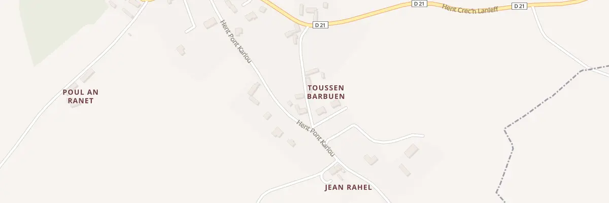Plan du 7 Tossen Babuen à Lanleff