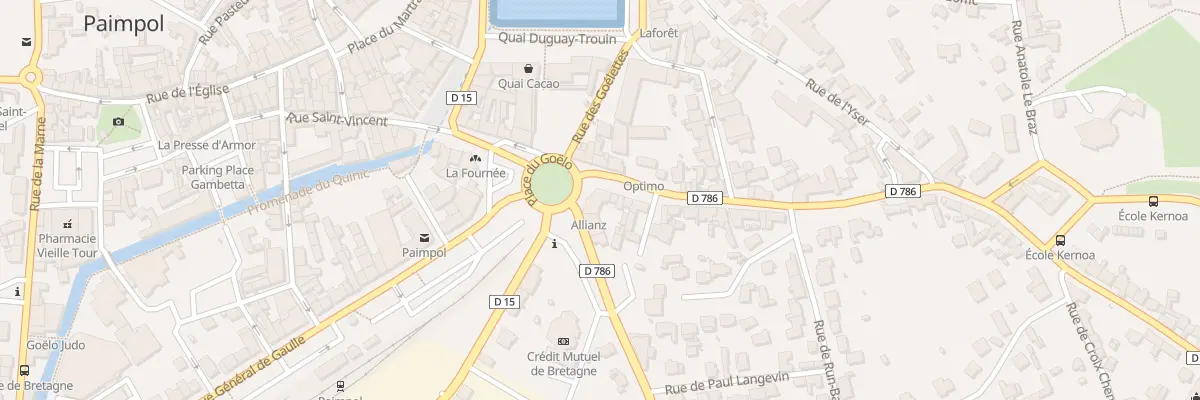 Plan du 2B Rue du Général Leclerc à Paimpol