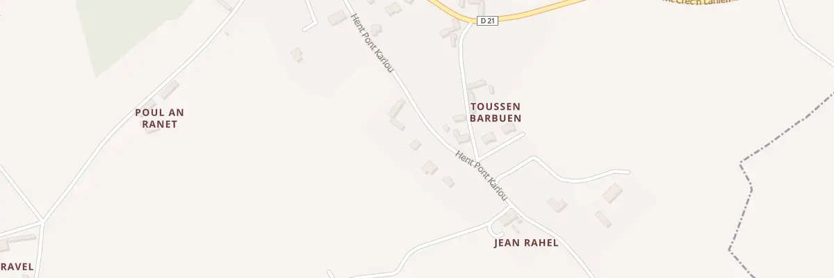 Plan du 2 Prajou Bihan à Lanleff
