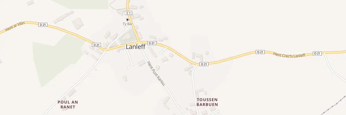 Plan du 5 Prajou Bihan à Lanleff