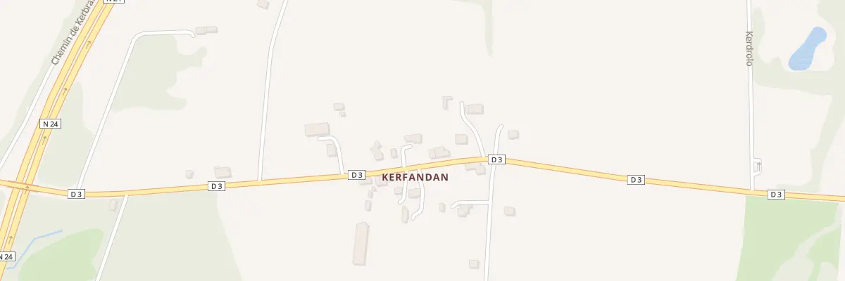 Plan du 5223F Kerfandan à Baud