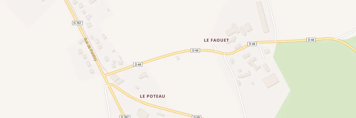 Plan du 5341 Le Poteau à Corlay