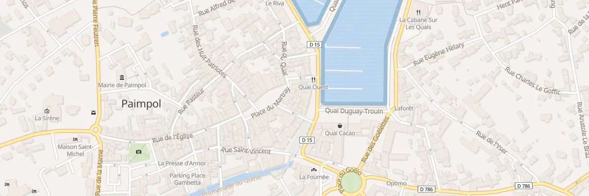 Plan du 7 Pl du Martray à Paimpol