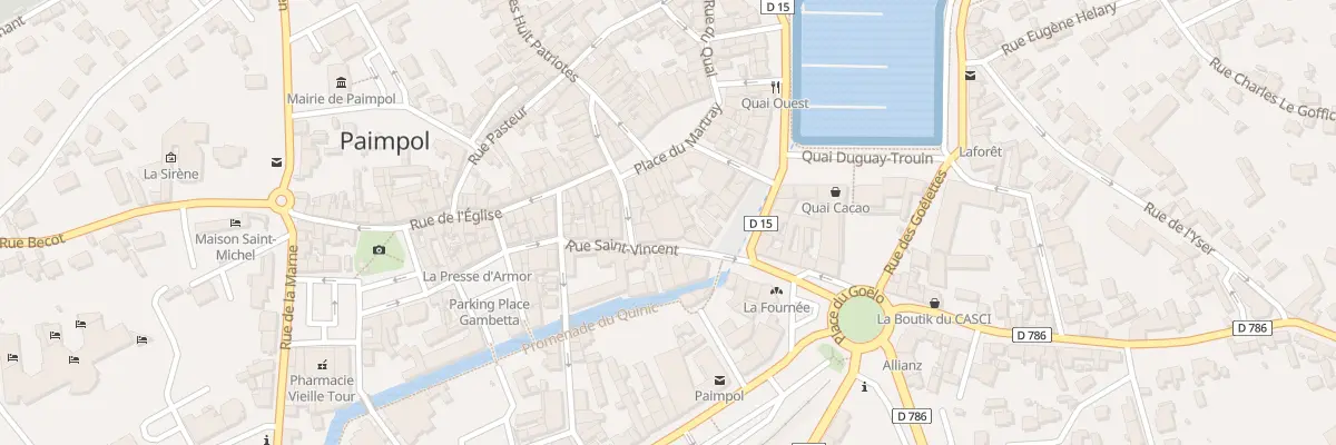 Plan du 11 Rue Saint Vincent à Paimpol