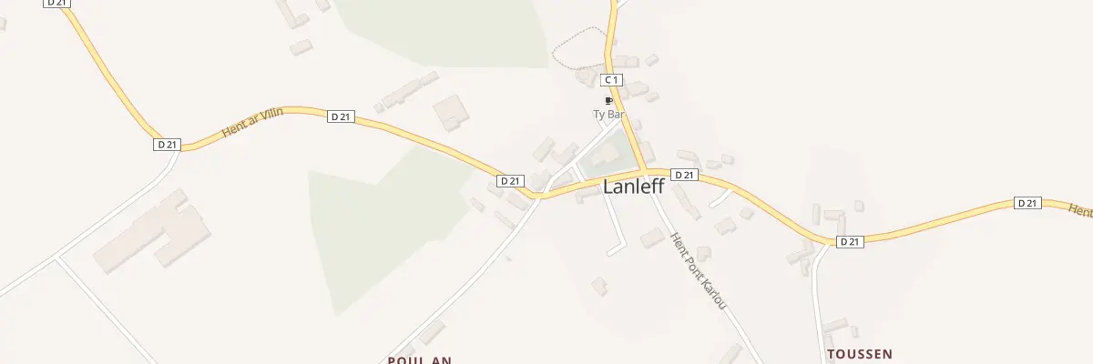 Plan du 8 Le Bourg à Lanleff