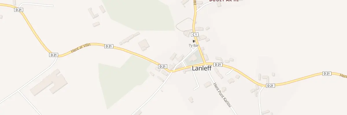 Plan du 7 Le Bourg à Lanleff