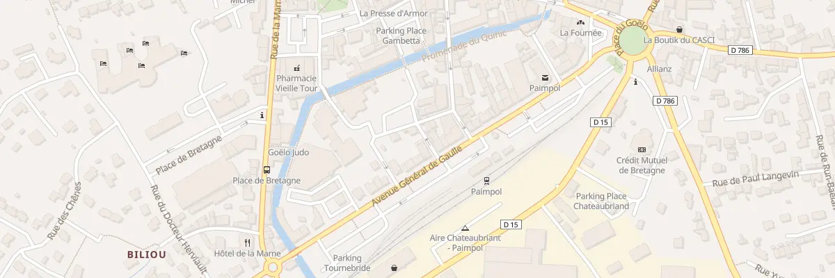 Plan du 5 Rue Madeleine Marzin à Paimpol
