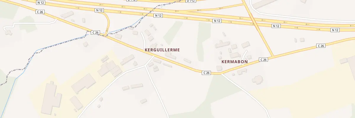 Plan du 2 Kerguillerme à Lanrodec