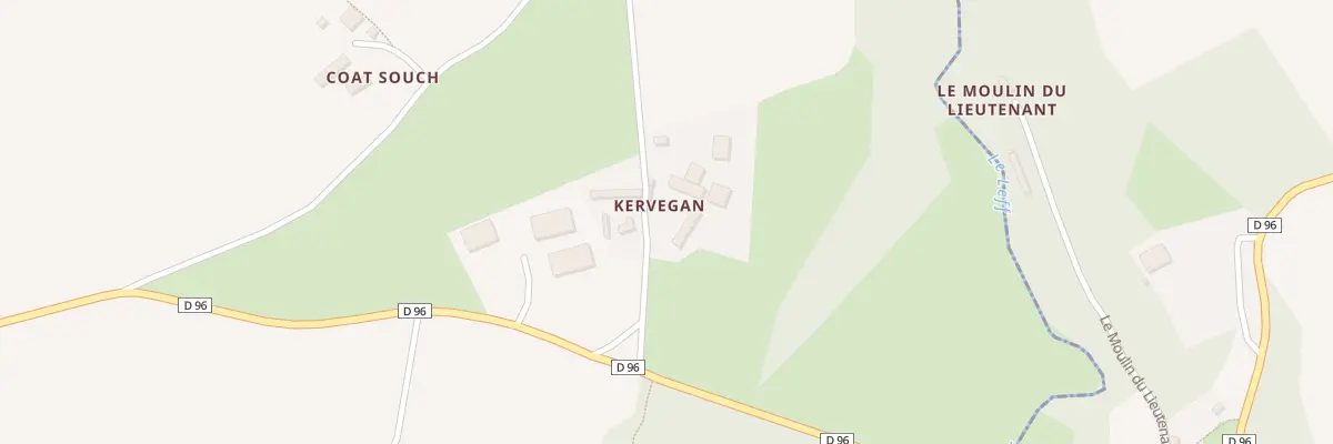 Plan du 4 Kervégan au Faouët