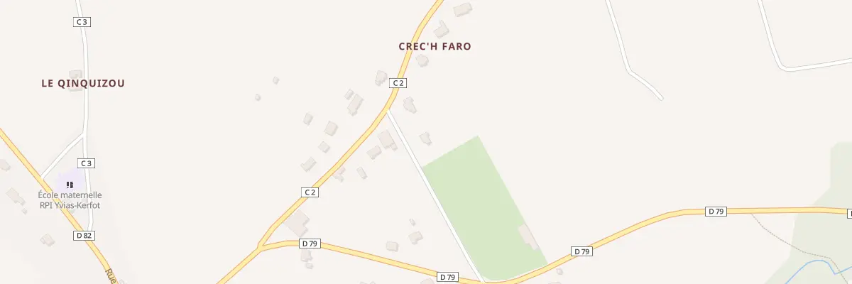 Plan du 14 Crec’h Faro à Yvias