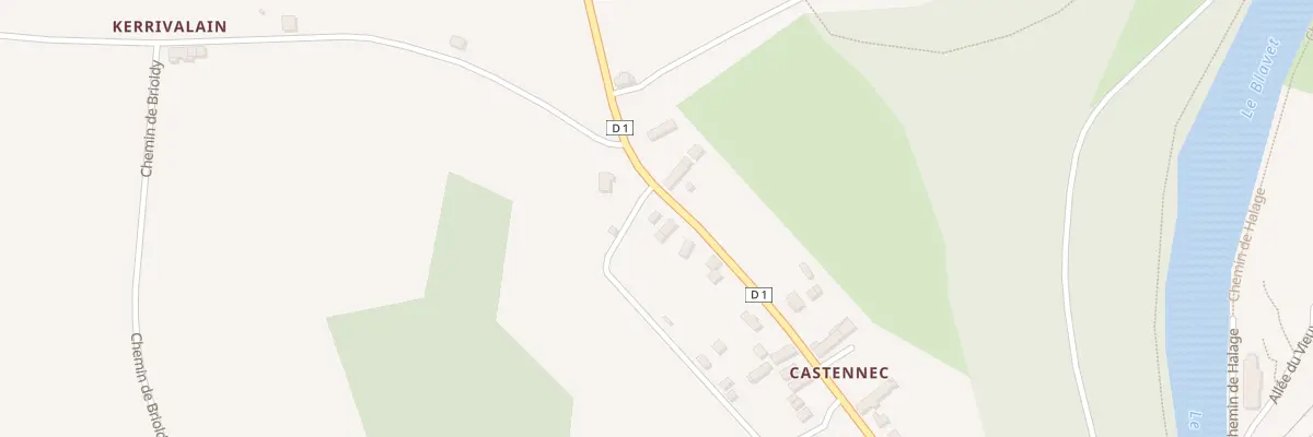 Plan du 65 Castennec à Pluméliau-Bieuzy