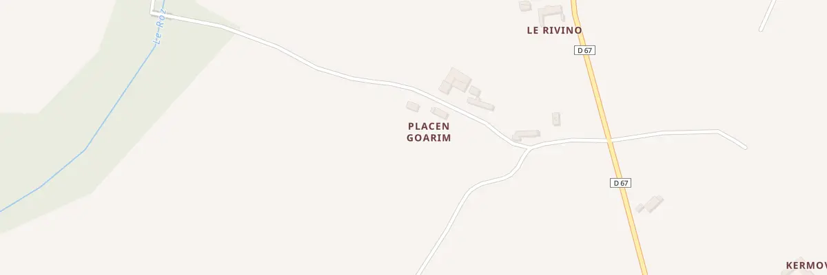 Plan du 2 Placen Goarin à Gommenec’h