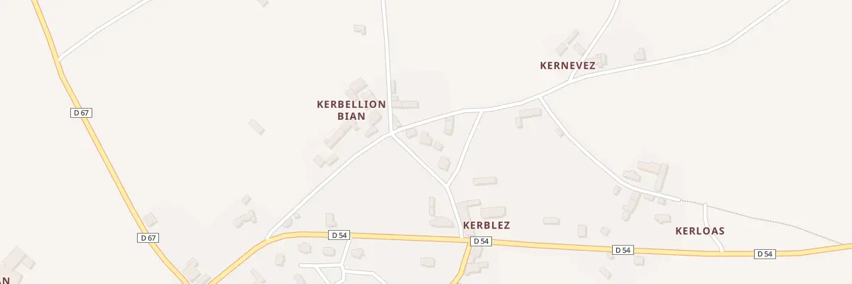 Plan du 10 Rue de Kerbellion Bian à Gommenec’h