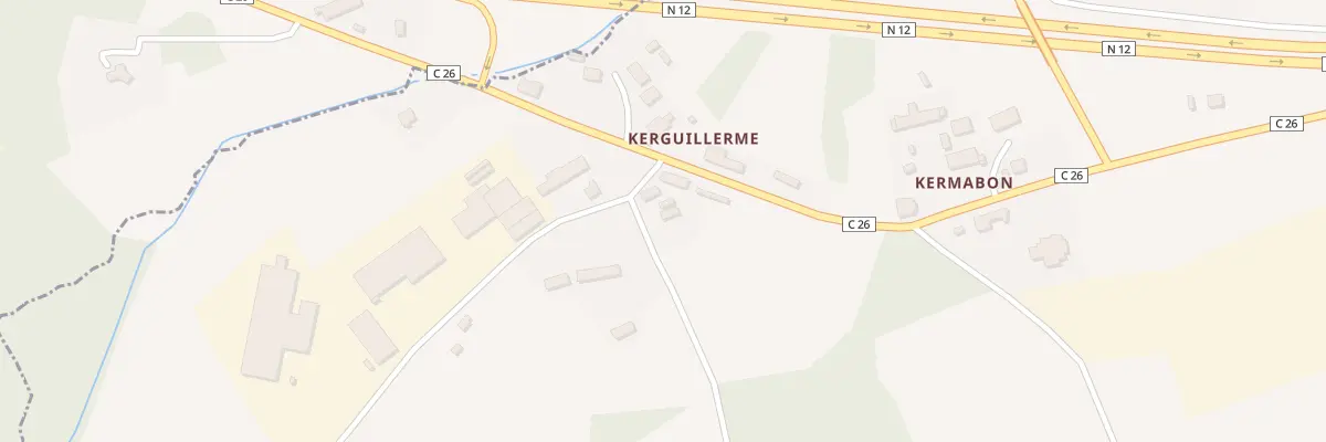Plan du 3 Kerguillerme à Lanrodec