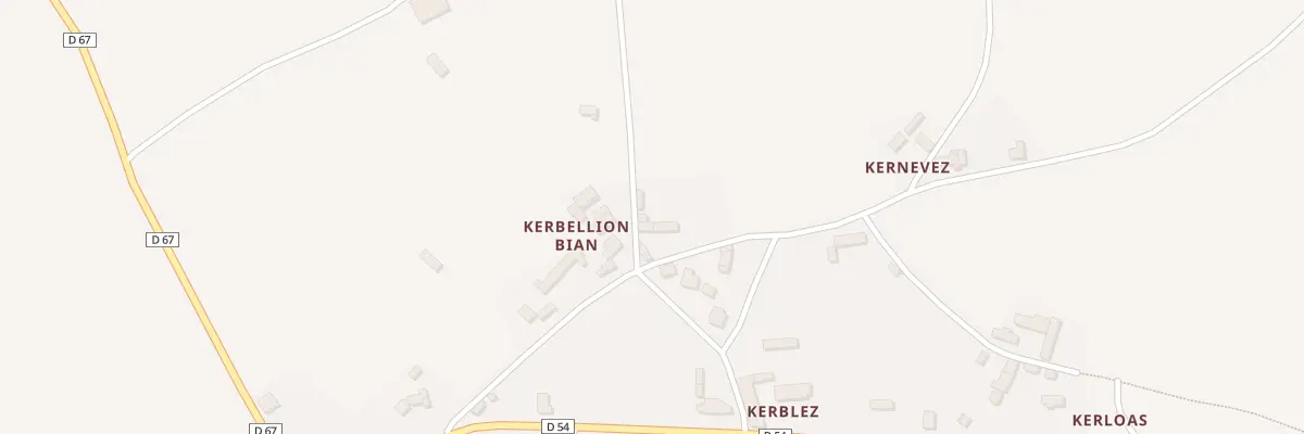 Plan du 3 Kerhuel à Gommenec’h