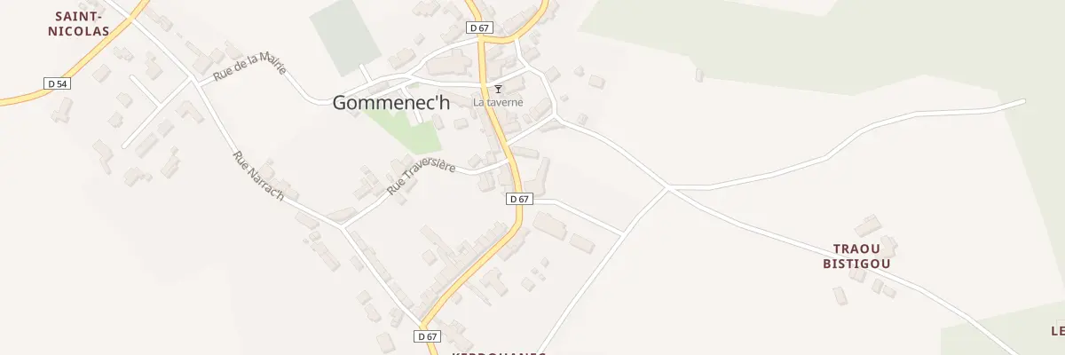 Plan du 11 Rue Fontaine St Guy à Gommenec’h