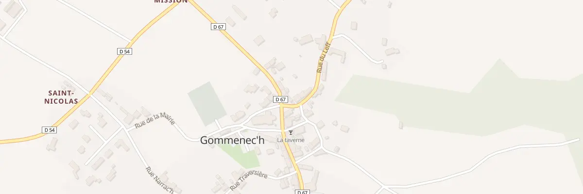 Plan du 2 Rue du Leff à Gommenec’h