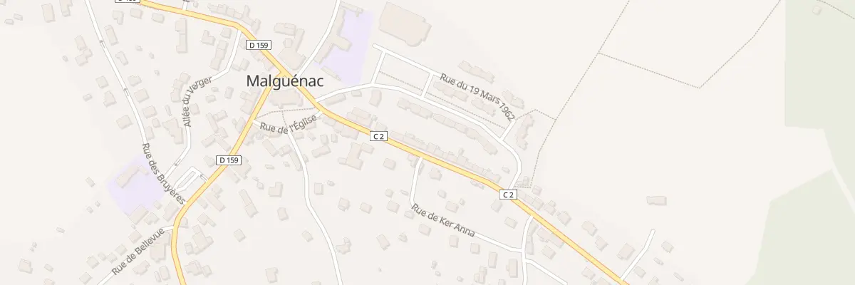 Plan du 15 Rue de Pontivy à Malguénac