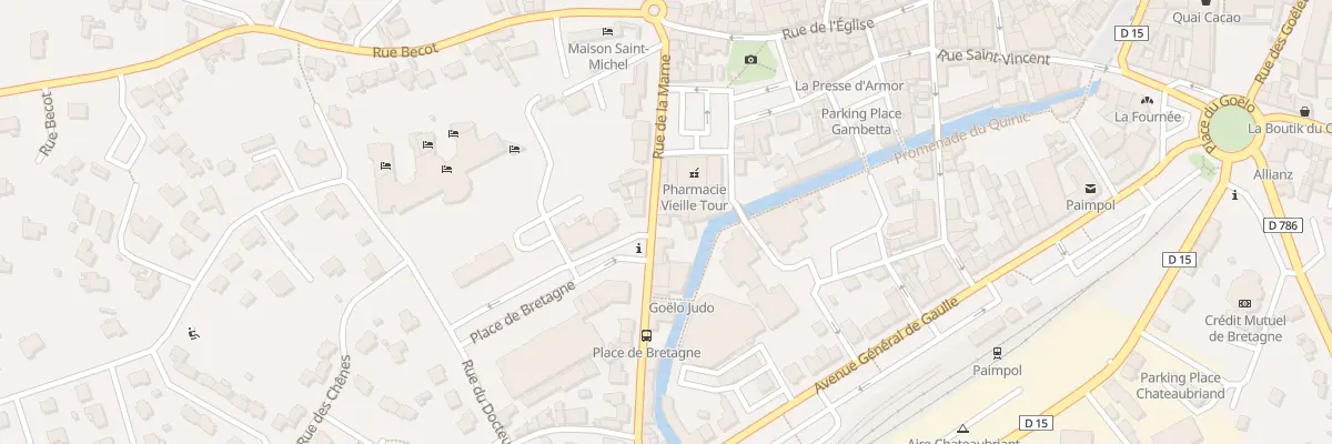 Plan du 13 Rue de la Marne à Paimpol