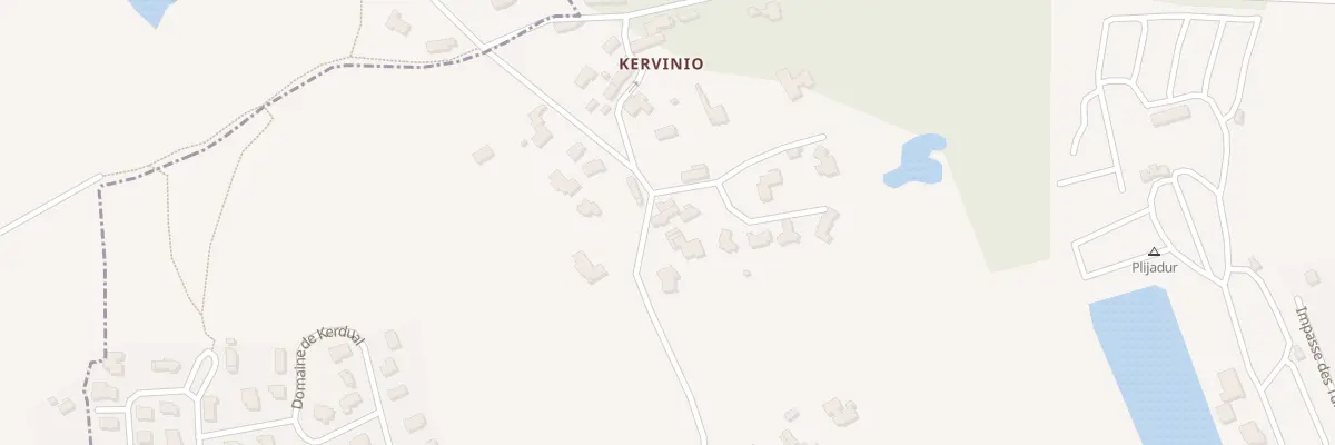 Plan du 586 Kervinio à La Trinité-sur-Mer