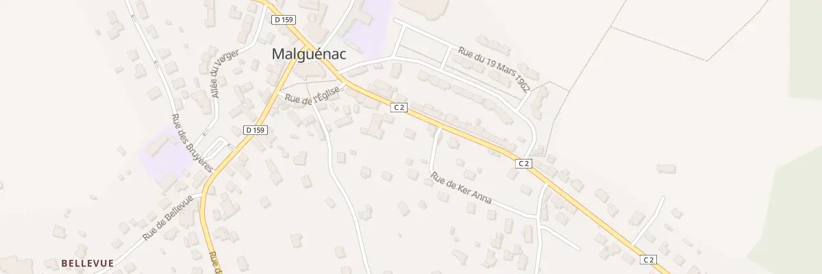 Plan du 12 Rue de Pontivy à Malguénac