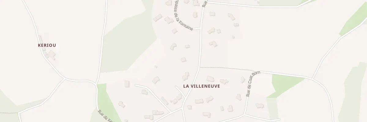 Plan du 14 Rue de la Villeneuve à Lanrodec