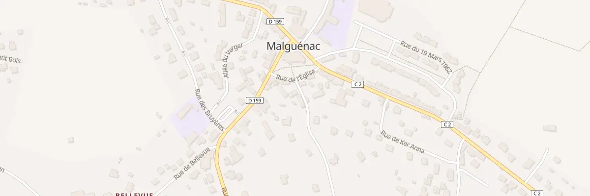 Plan du 2 Rue de Fetan Ver à Malguénac