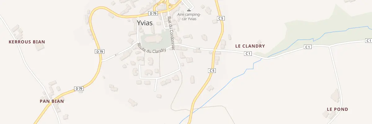 Plan du 17 Rue du Cordonnier à Yvias
