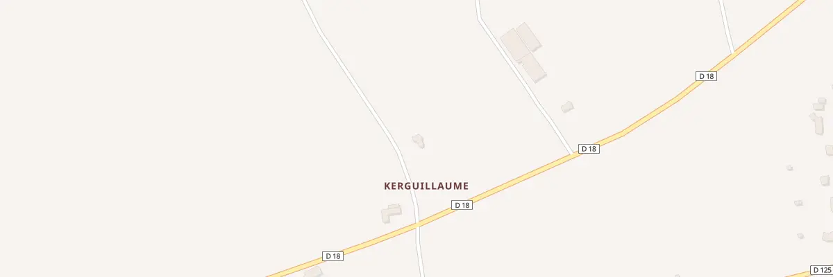 Plan du 1 Kerguillaume à Cléguérec