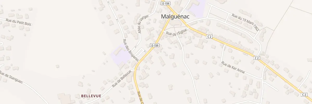 Plan du 7 Rue de Guern à Malguénac