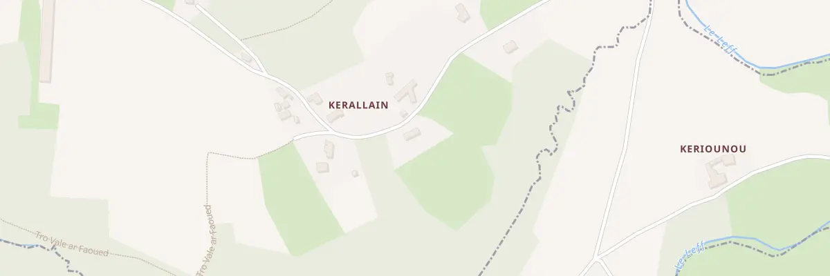 Plan du 10 Kerallain au Faouët
