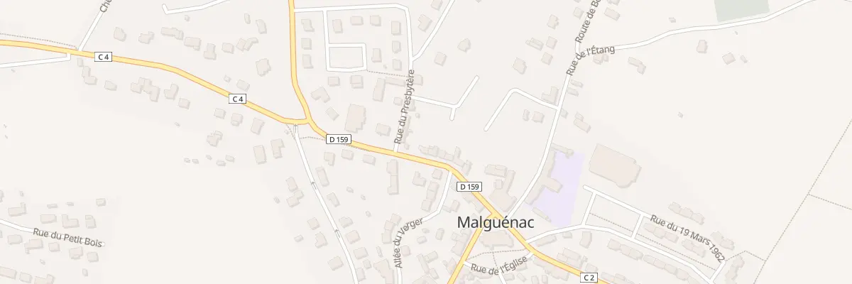 Plan du 14 Rue du Château d’Eau à Malguénac
