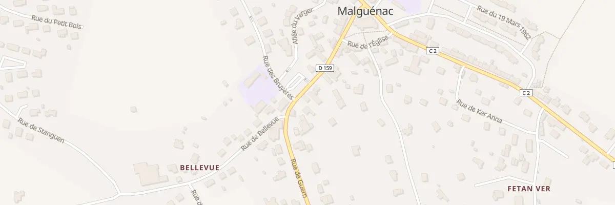 Plan du 13 Rue de Guern à Malguénac