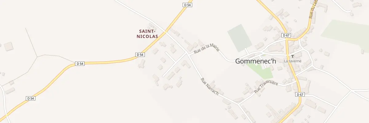 Plan du 1 Lot Saint Nicolas à Gommenec’h