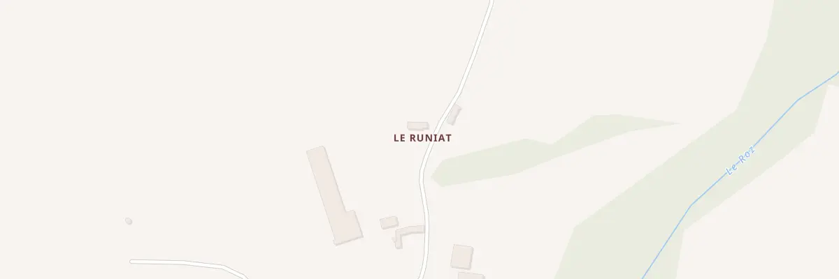 Plan du 1 Le Runiat à Gommenec’h