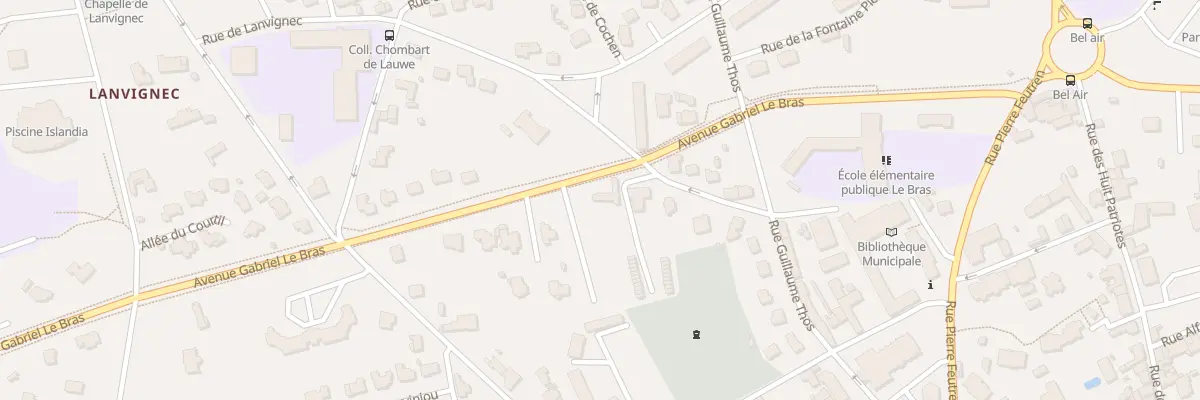 Plan du 3 Av Gabriel le Bras à Paimpol